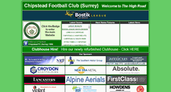 Desktop Screenshot of chipsteadfc.com